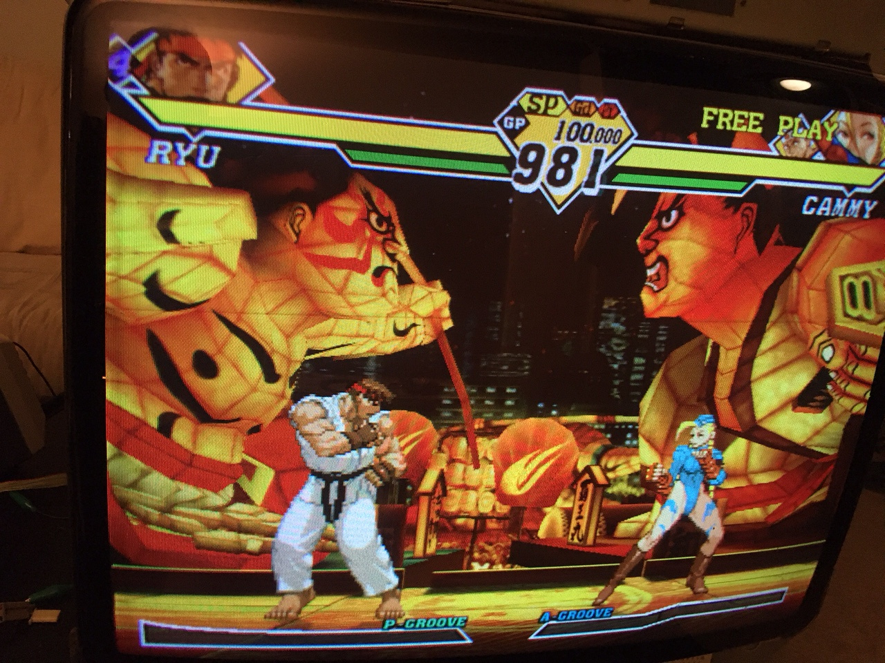 Capcom vs SNK 2 on the MS9 at 31KHz