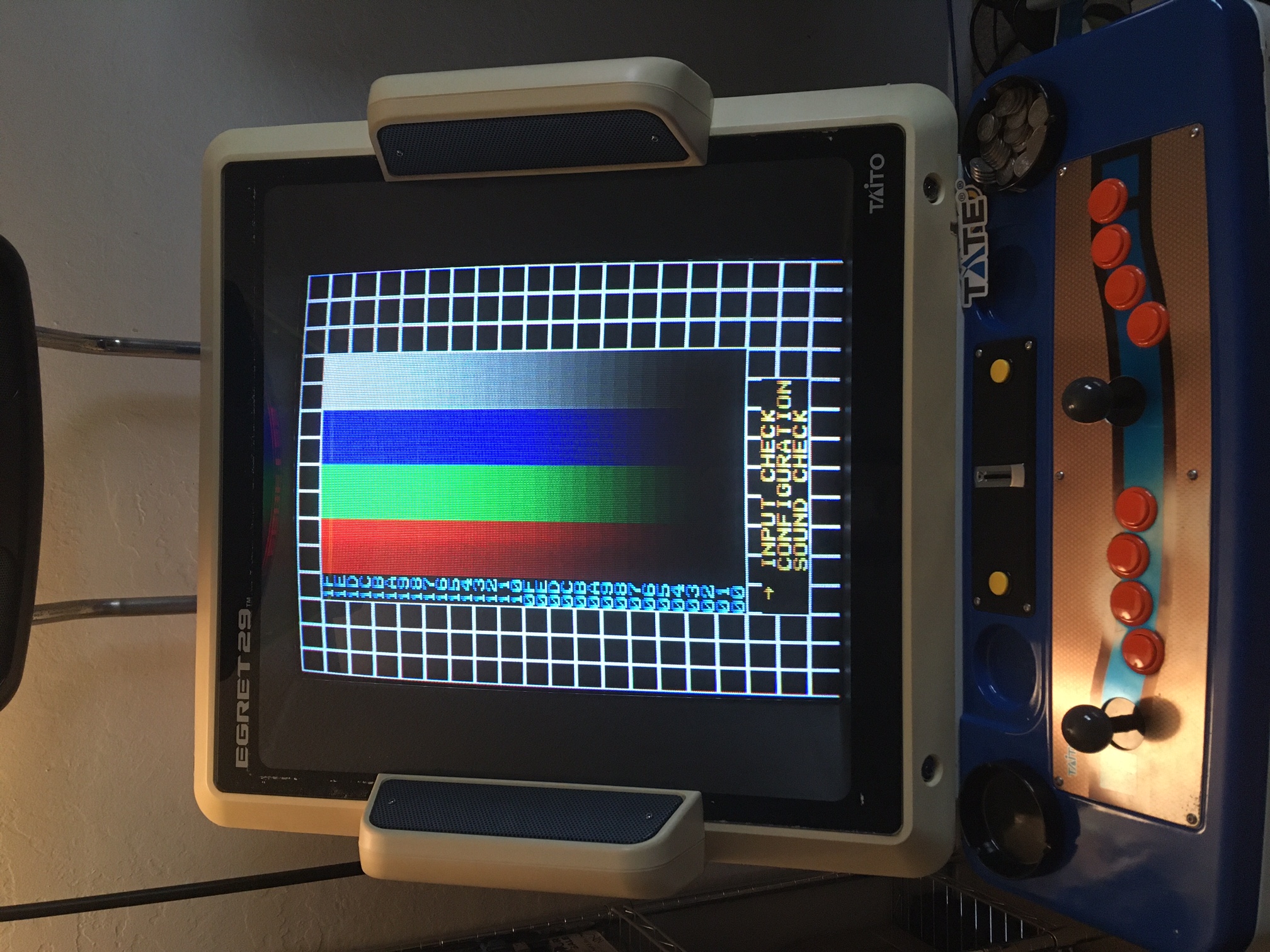 RGB test screen from Donpachi.